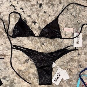 Rhyle Swim - Black Women's Bikini Set